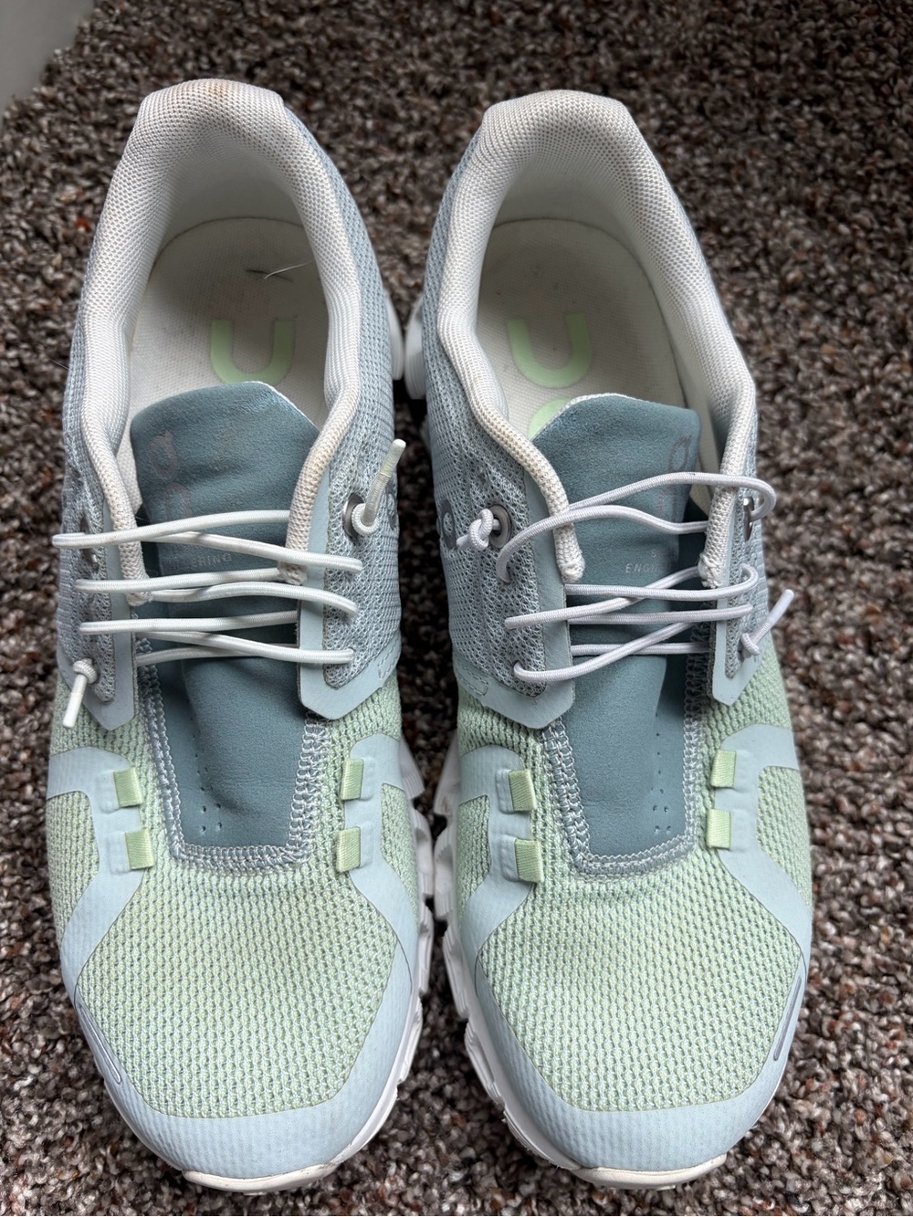 ONCloud 5 Push Sneaker in Mint and light green - Picture 2 of 6